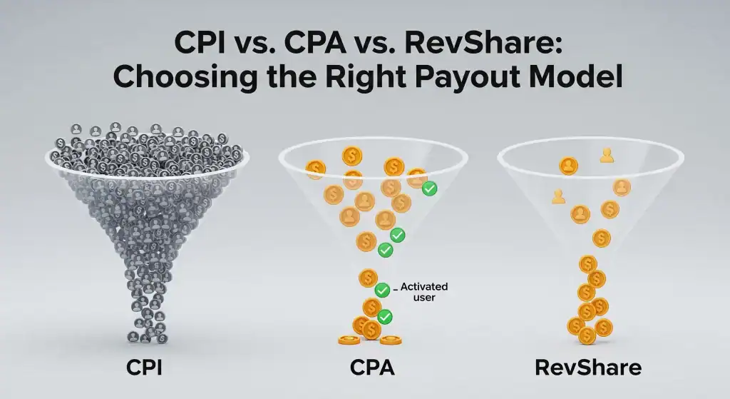 cpi vs cpa vs revshare payout models