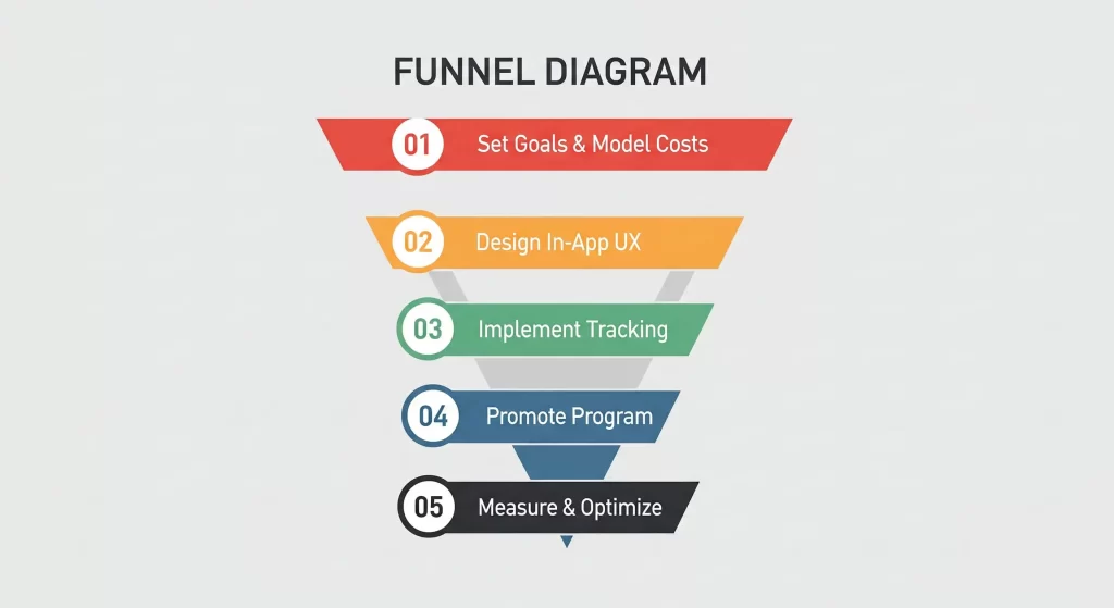 5 step funnel diagram